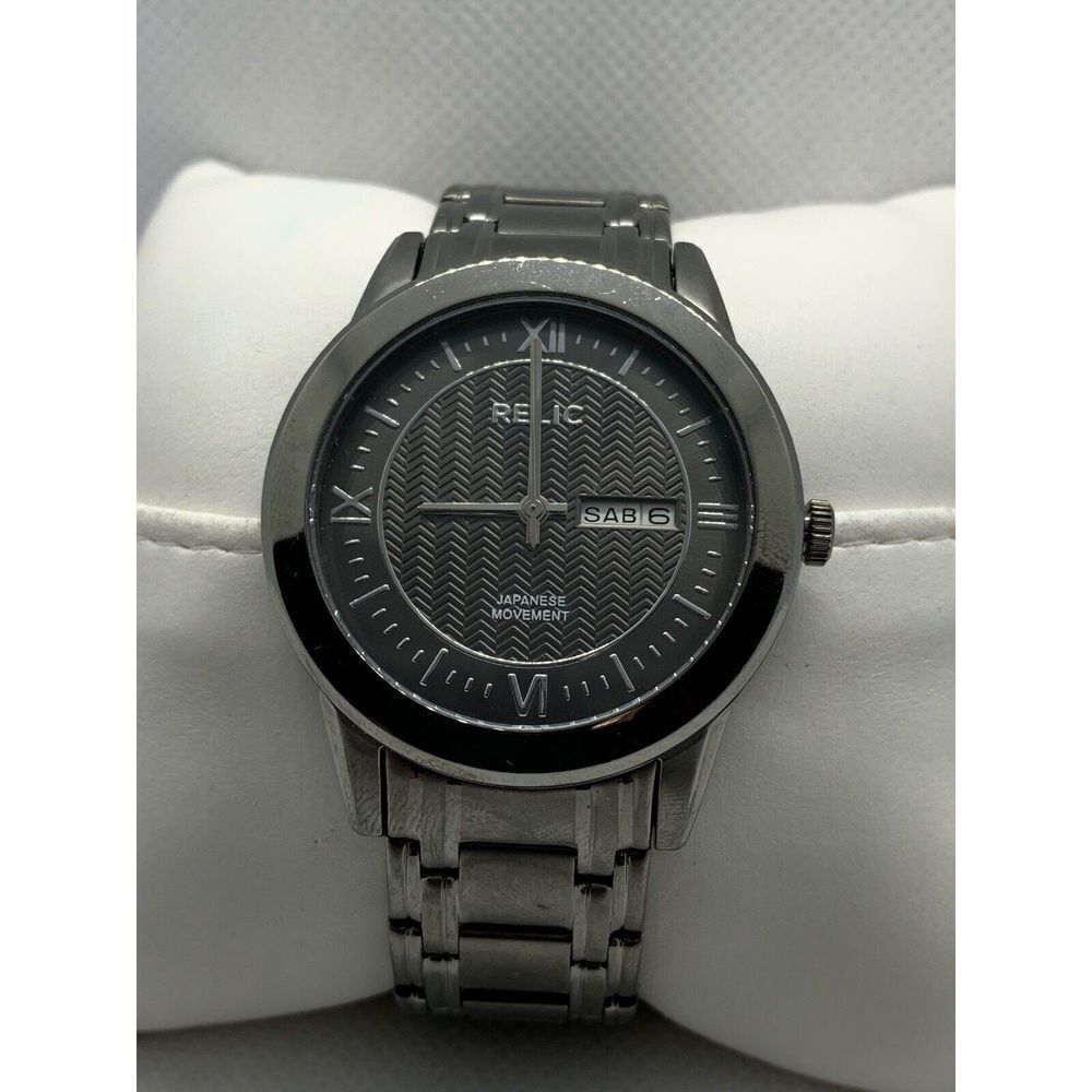 Relic ZR12053 Men's Stainless Steel Analog Dial Quartz Genuine Wrist Watch ZZ247